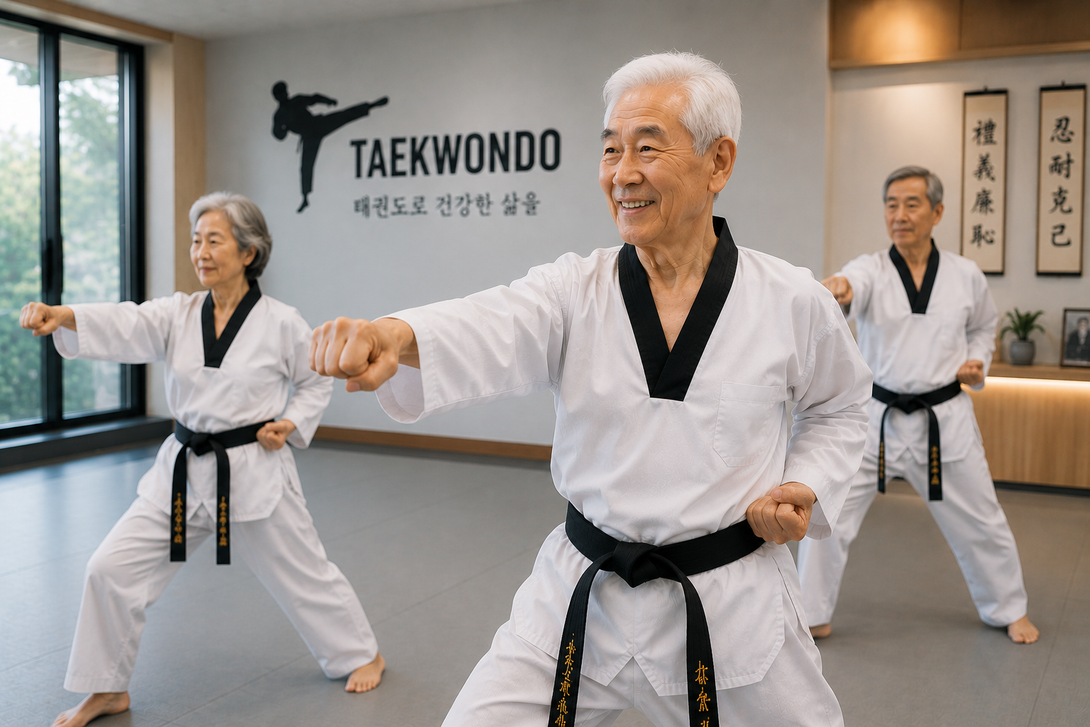 Senior students enjoying Taekwondo class at Zenith Taekwondo