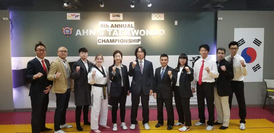 Ahn's Taekwondo dojang training