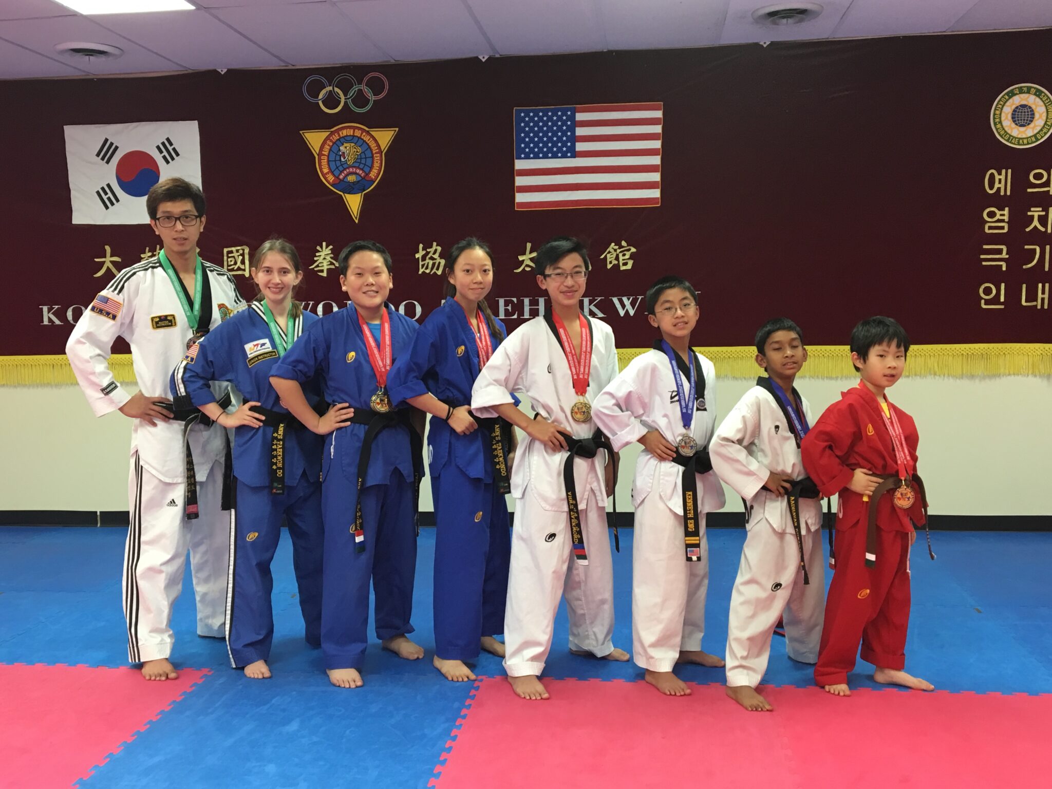 Ahn's Taekwondo dojang training