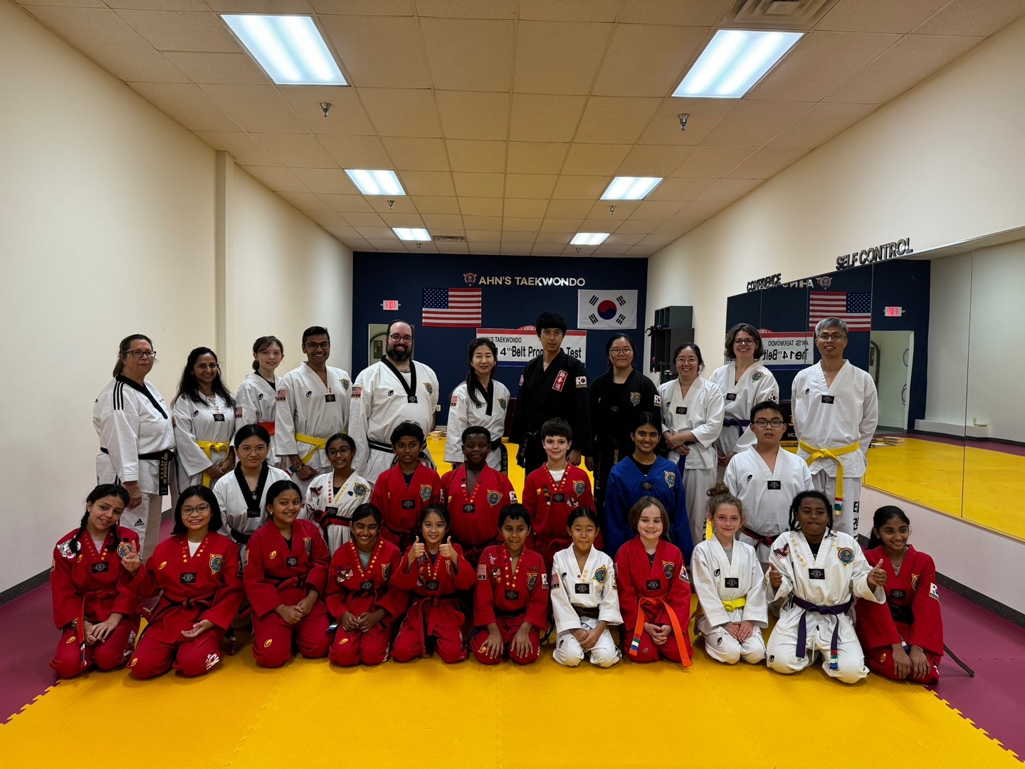 Ahn's Taekwondo dojang training