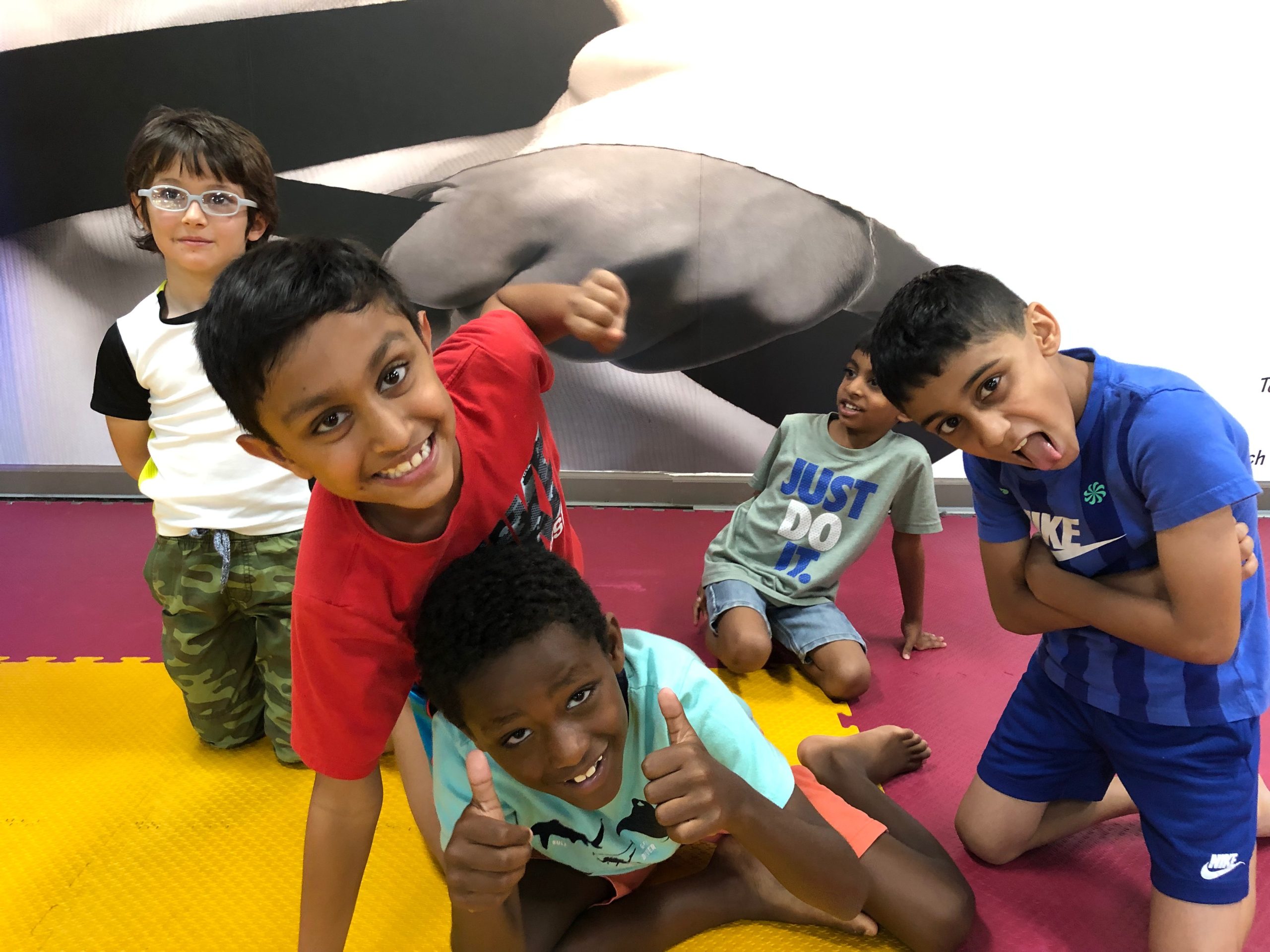Summer camp kids playing at Ahn's Taekwondo