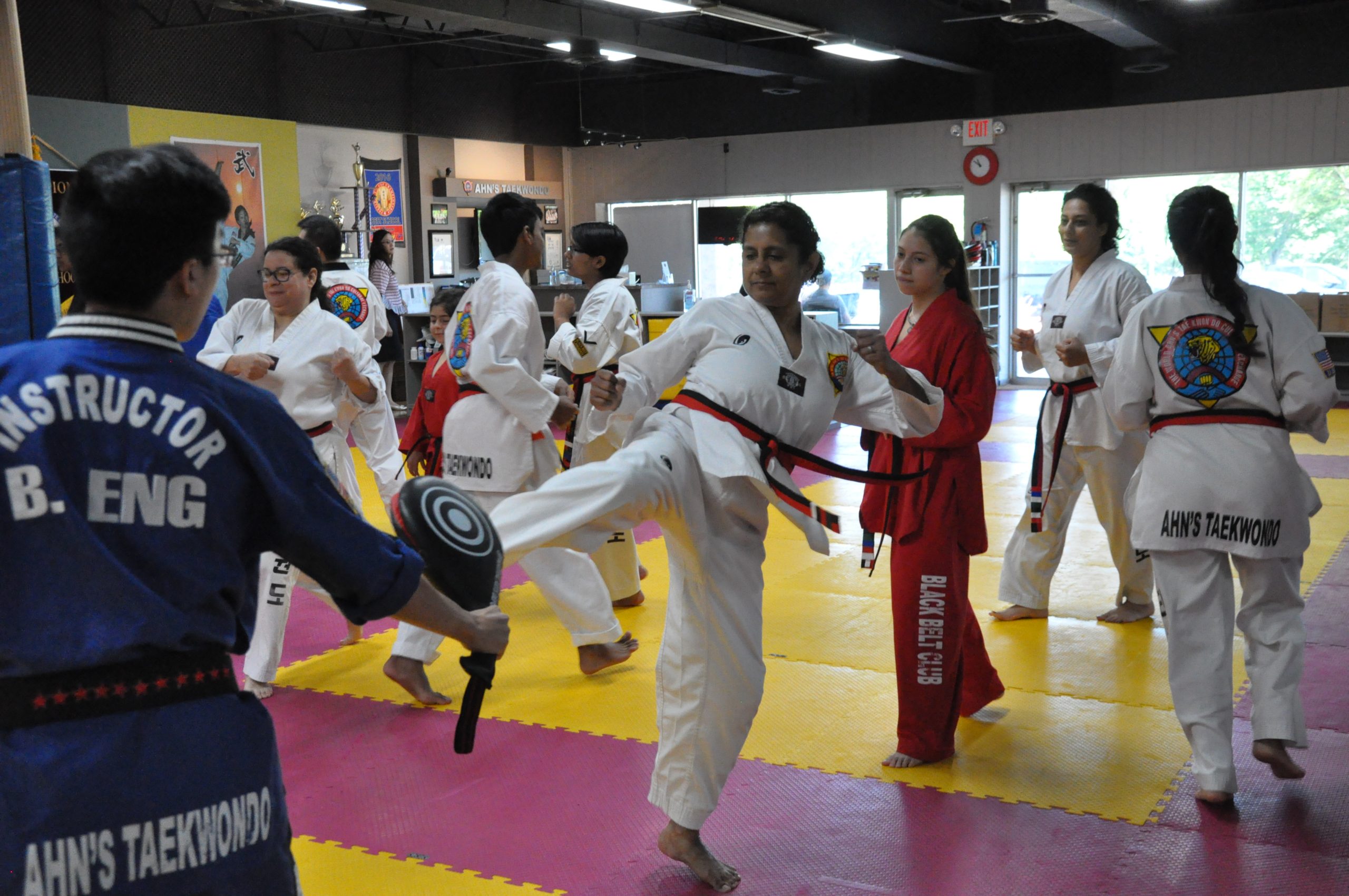Adult self-defense training at Ahn's Taekwondo