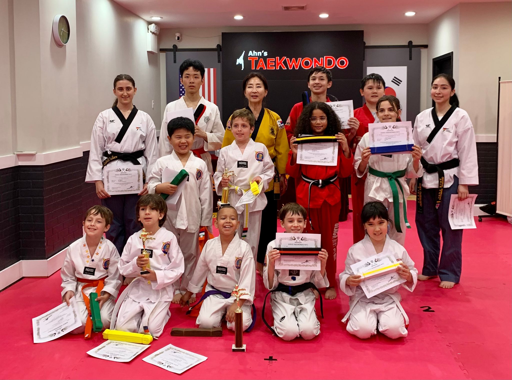 Taekwondo Master Teaching Students