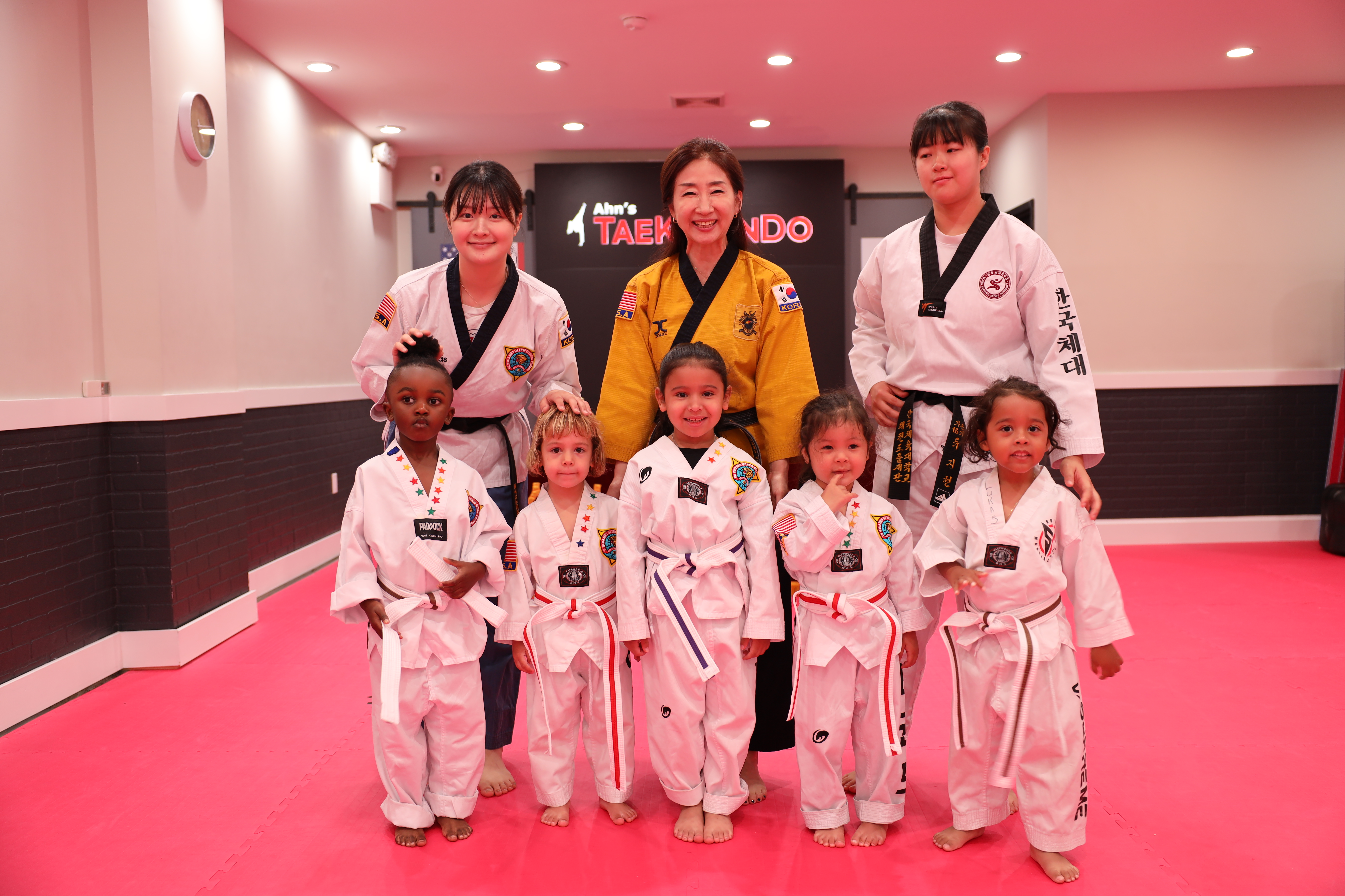 Taekwondo Master Teaching Students
