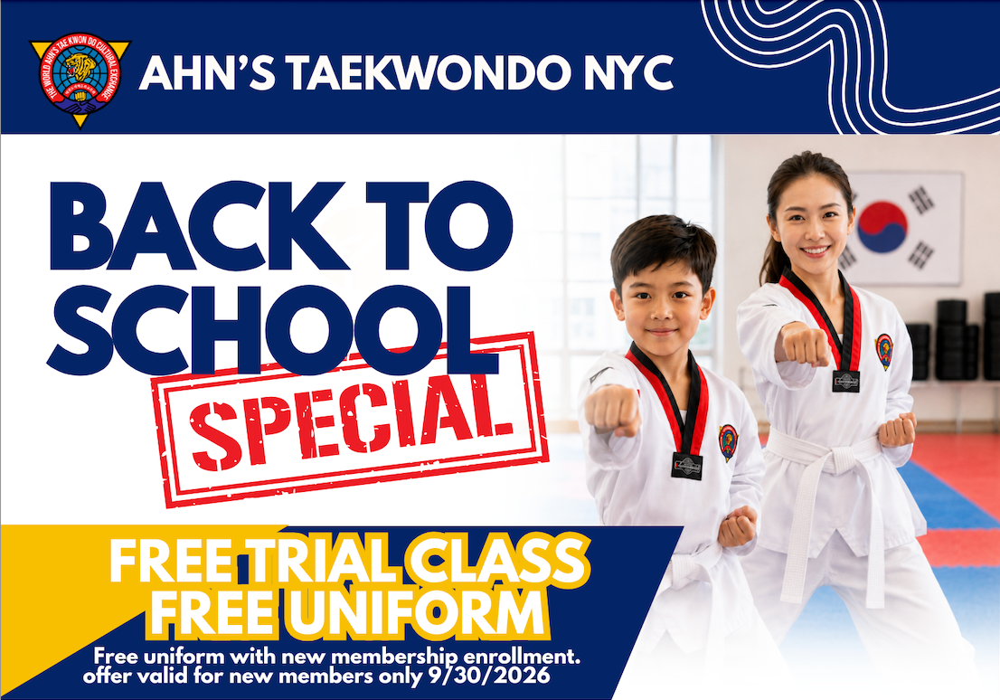 Back to School Special at Ahn's Taekwondo NYC