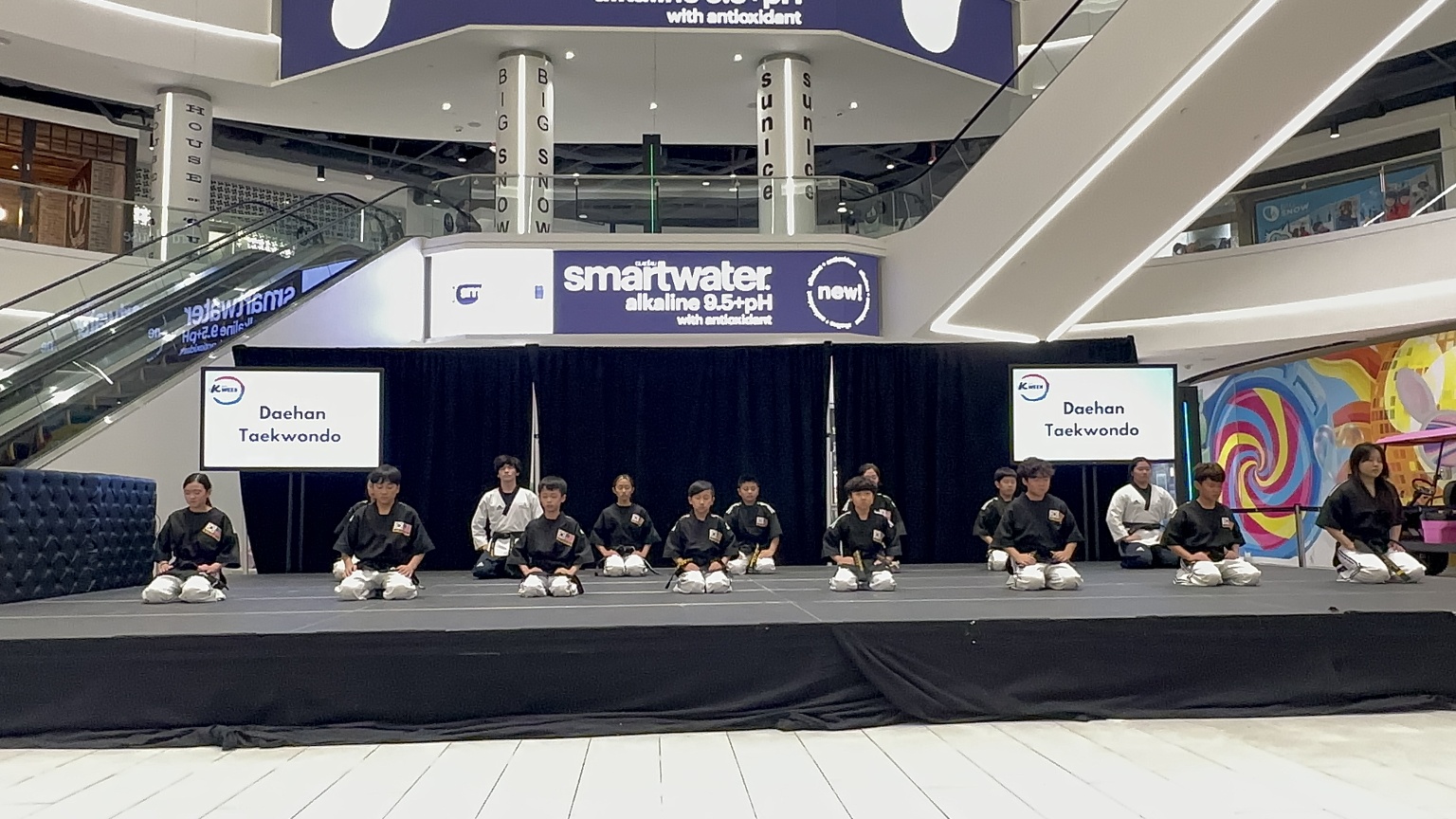 Dae Han Taekwondo stage performance
