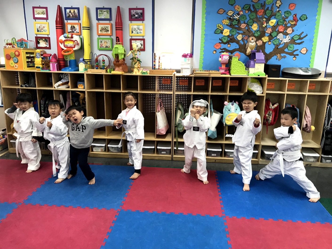 Peewee Taekwondo class for young children
