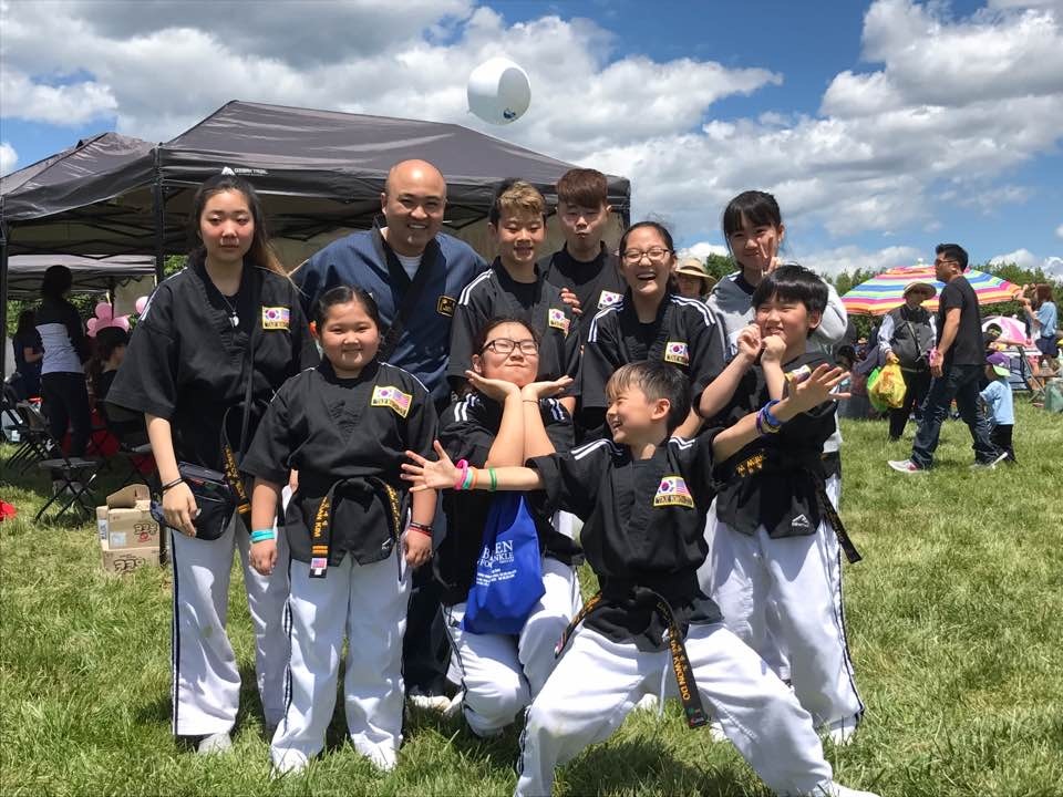 Dae Han Taekwondo team at a community festival