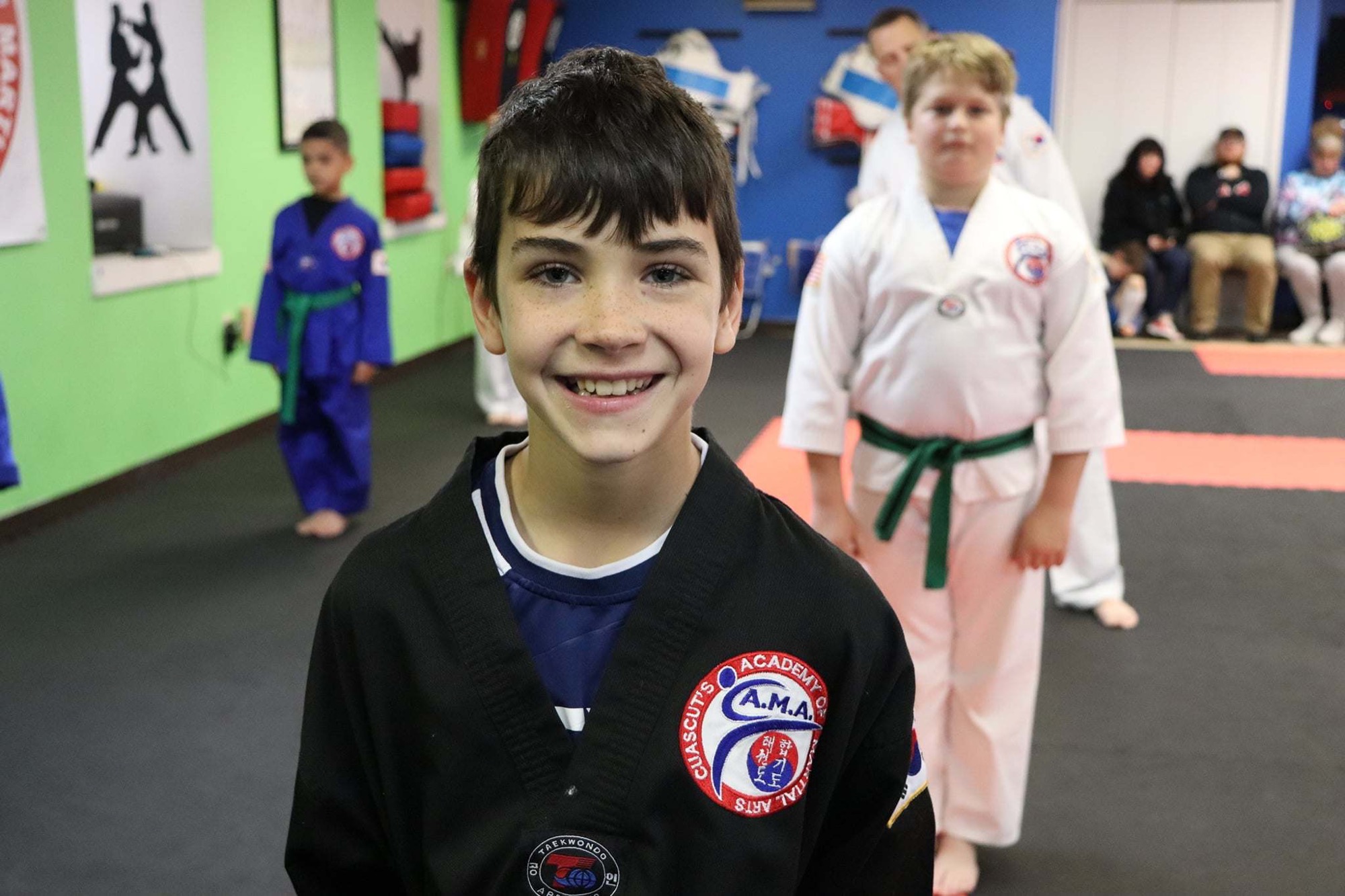 Youth Taekwondo student at Cuascut’s Academy in Lancaster