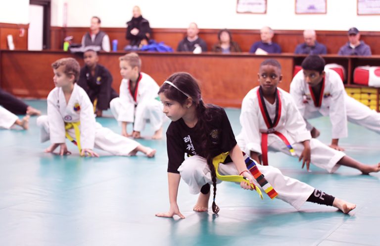 Little Tiger students practicing their techniques