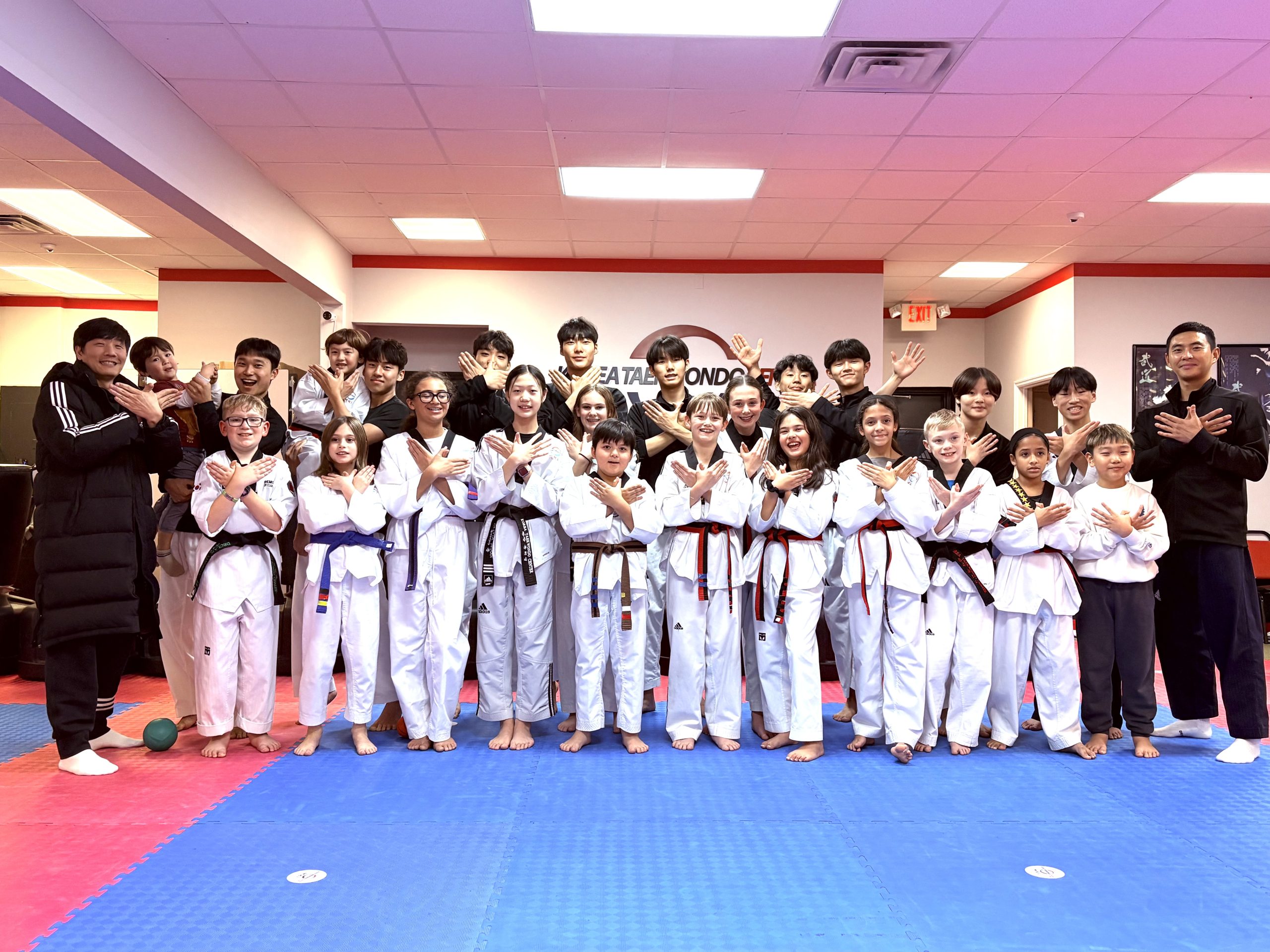 Taekwondo Master Teaching Students