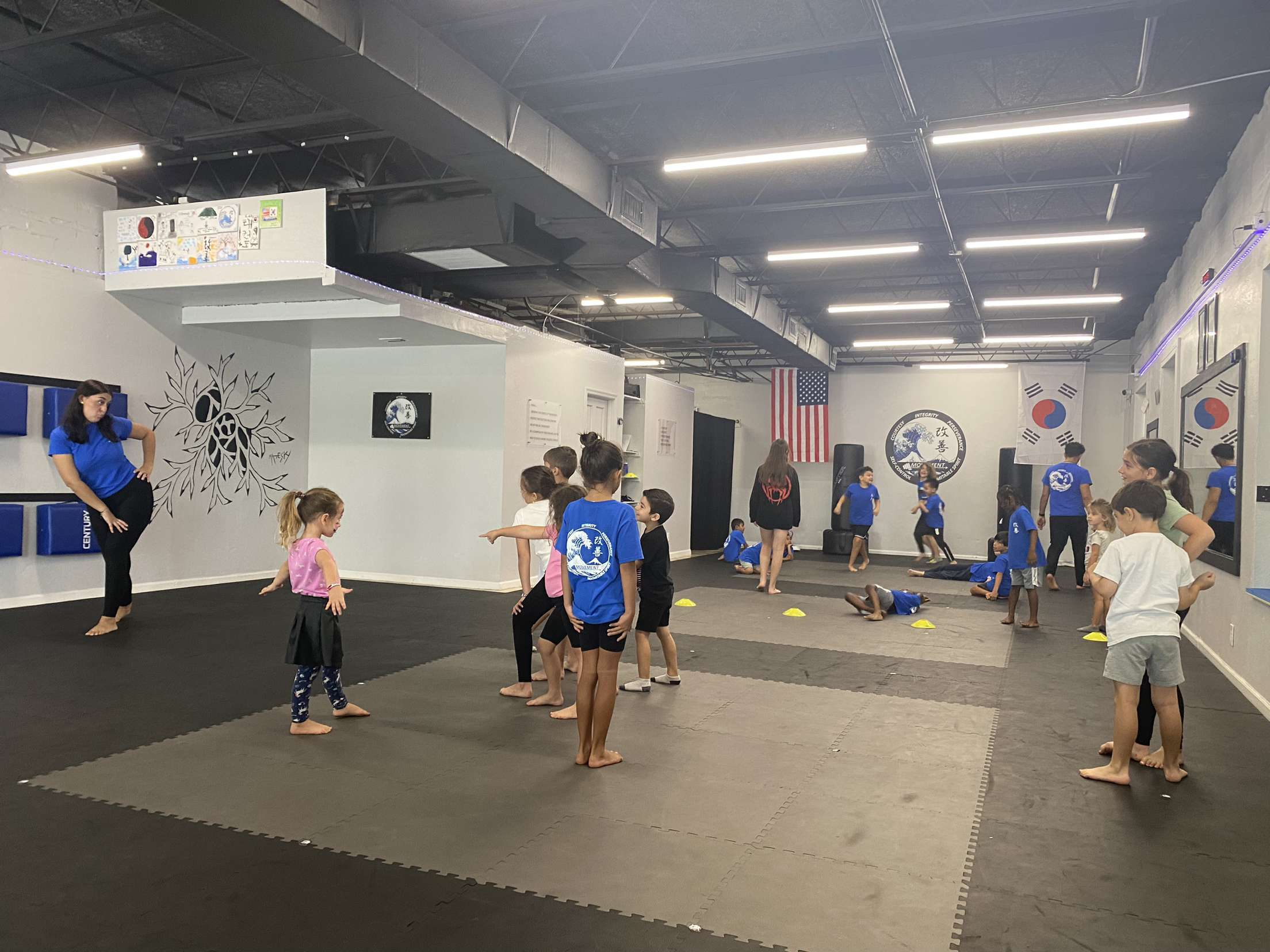 Kids taking part in summer camp activities