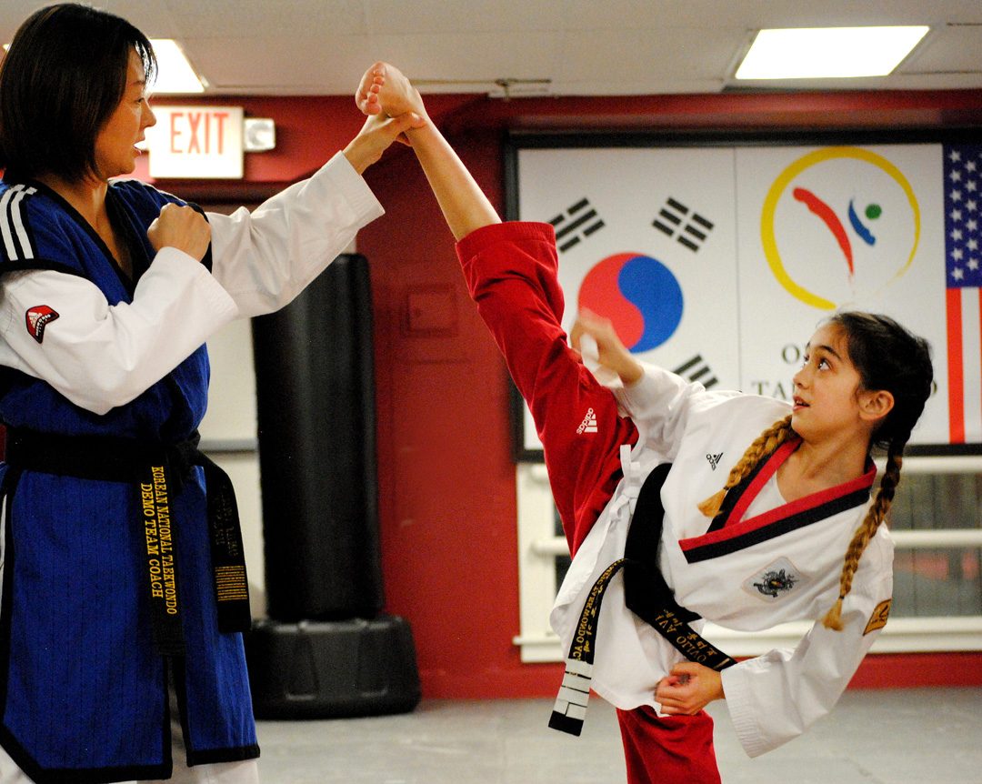 Taekwondo Master Teaching Students