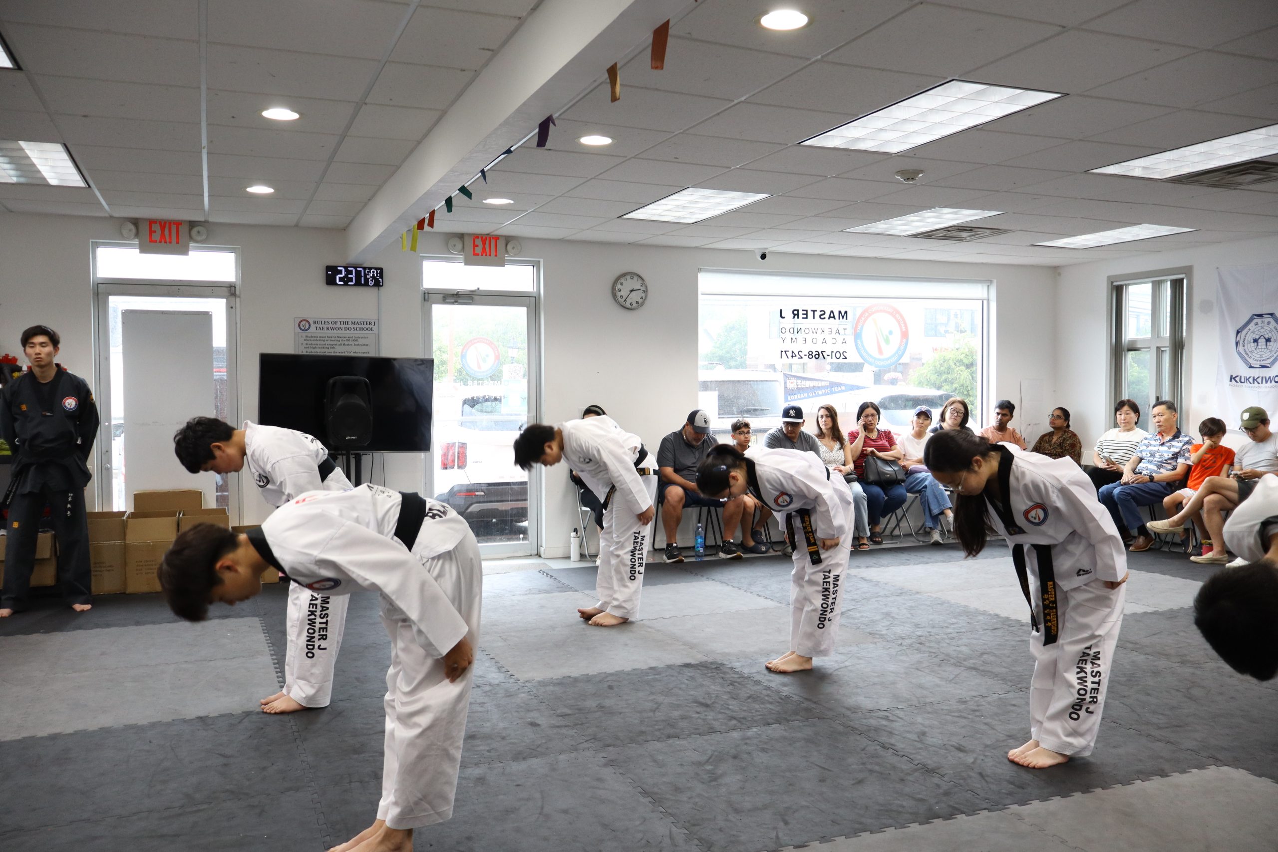 Teens training with respect and discipline
