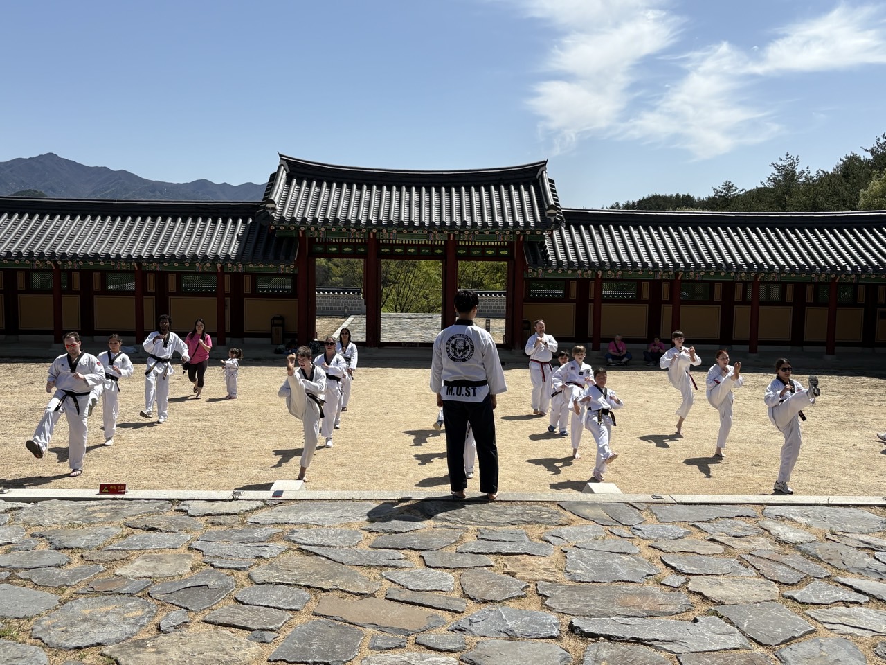 Middleton U.S. Taekwondo students training in Korea β 2026 Korea Trip