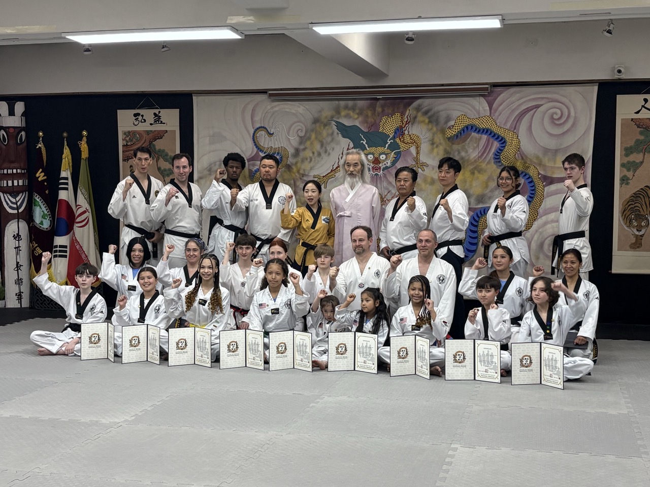 Students learning alongside masters during the 2026 Korea Trip