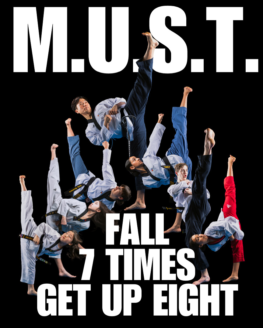Middleton U.S. Taekwondo team — fall 7 times, get up 8