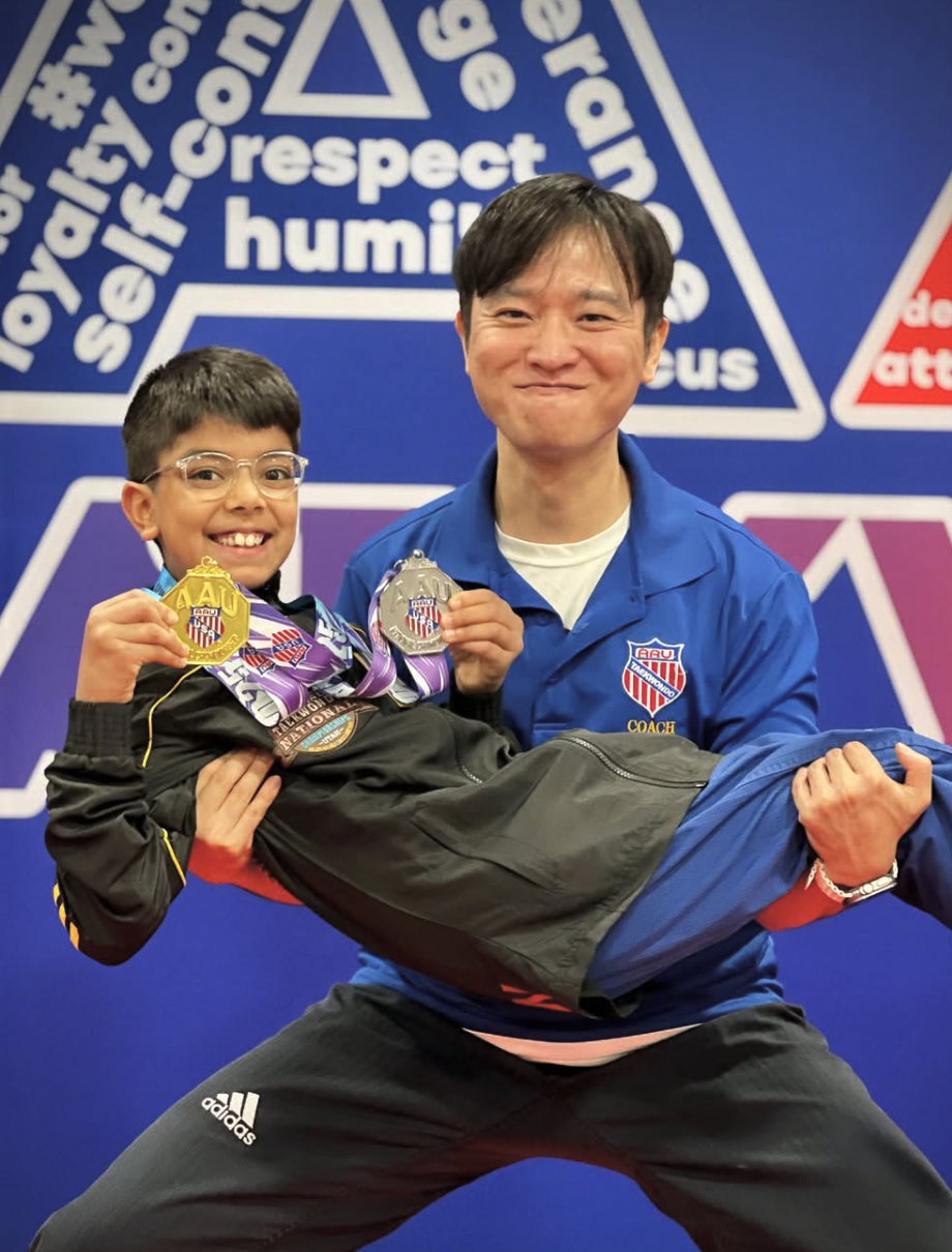 Kids martial arts class at Middleton U.S. Taekwondo