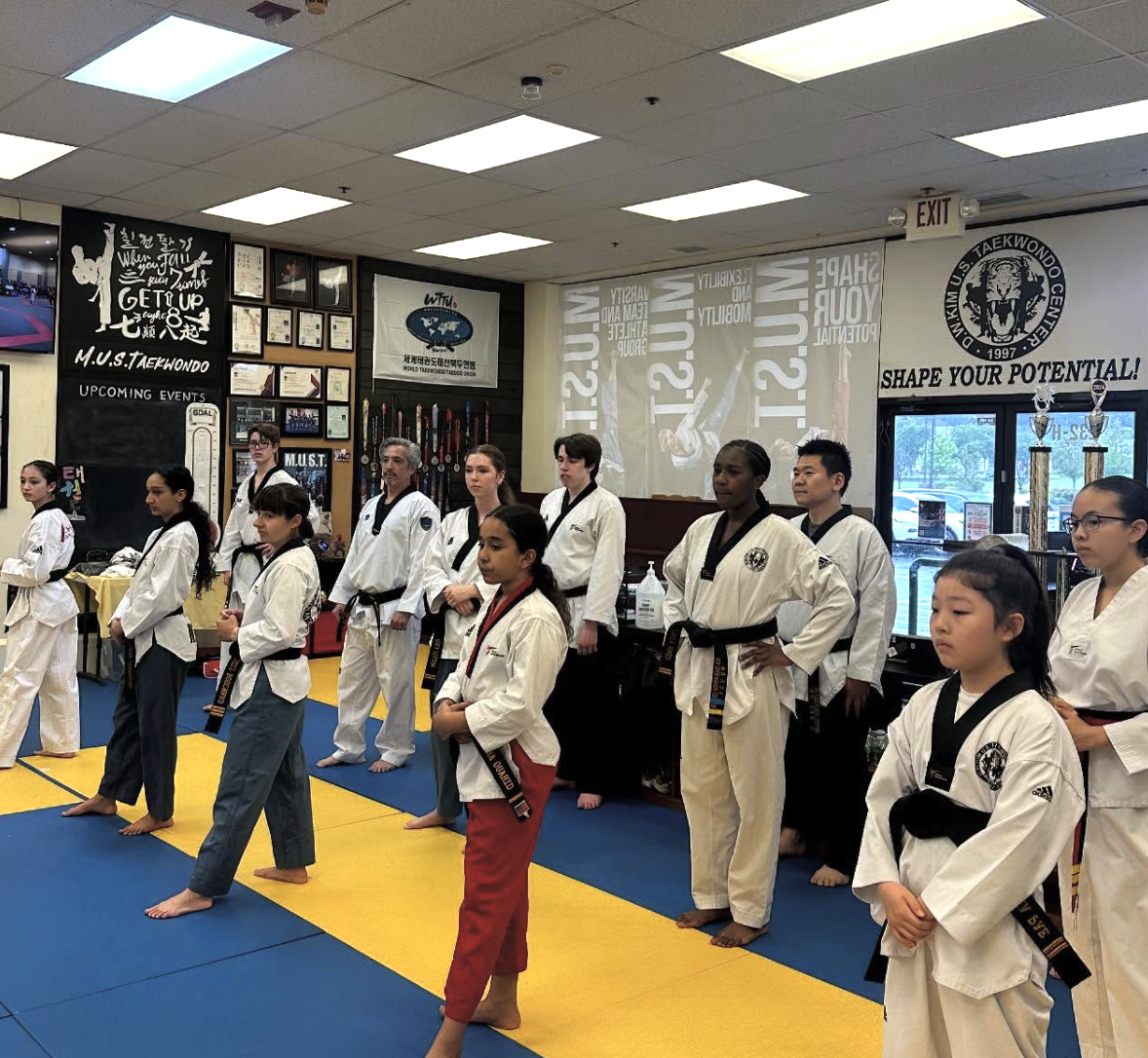 Advanced Taekwondo athletes at Middleton U.S. Taekwondo