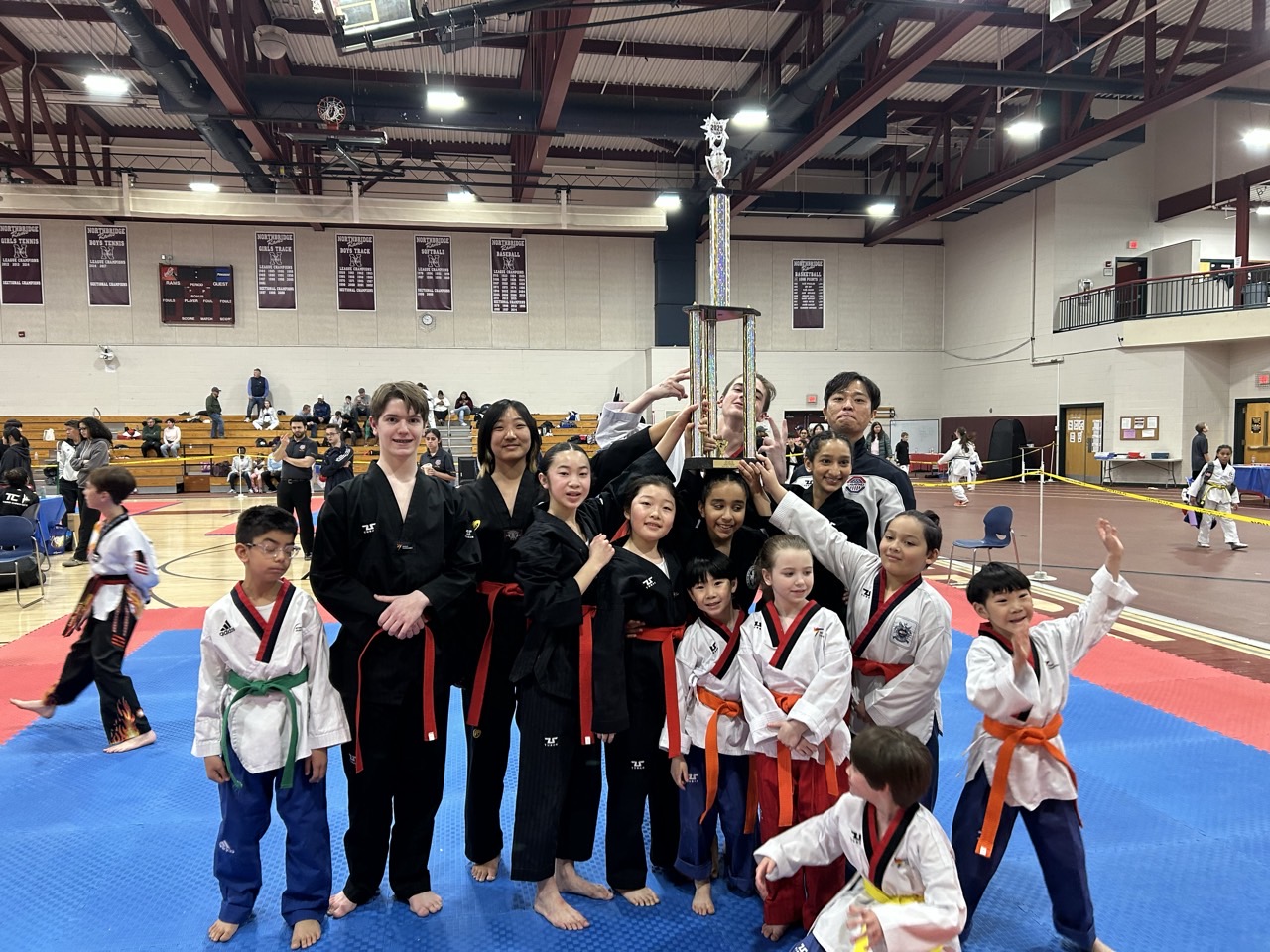 Taekwondo demonstration team at Middleton U.S. Taekwondo