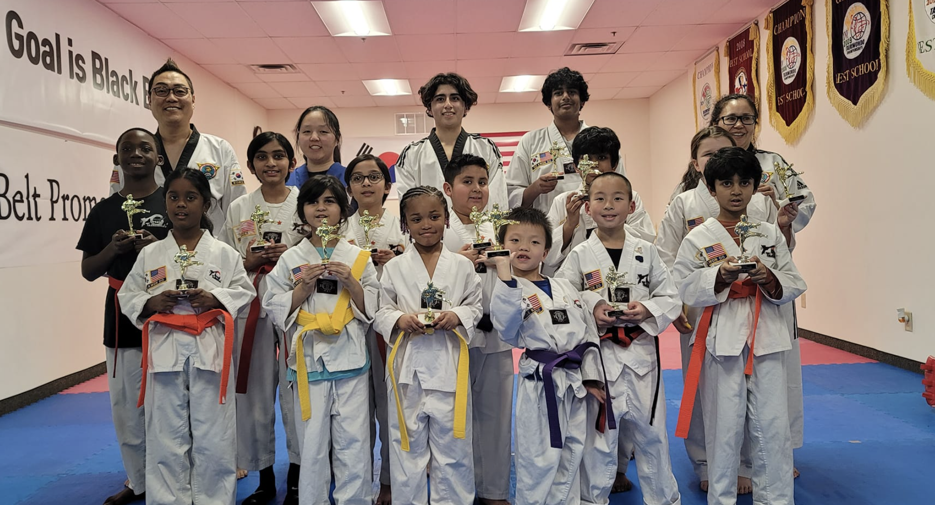 Kids martial arts class at Dream Taekwondo in Raritan, NJ