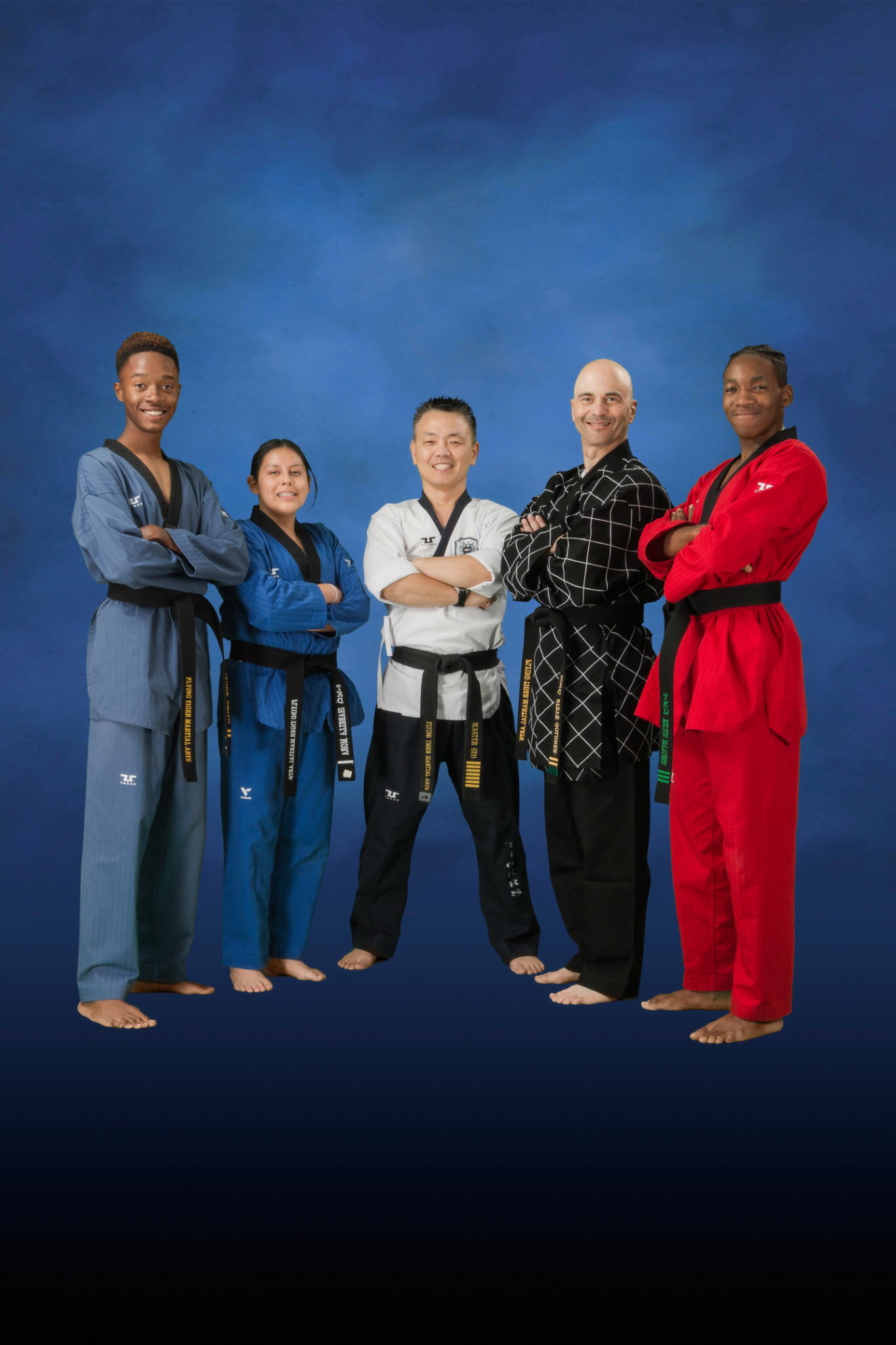 Students practicing Hapkido at Flying Tiger Martial Arts in Garner, NC