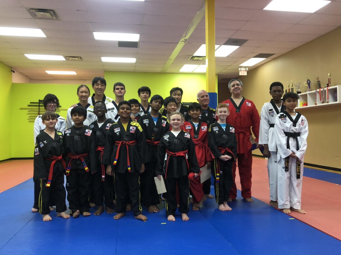 Advanced black belt students at United Tiger Martial Arts in Sanford, FL