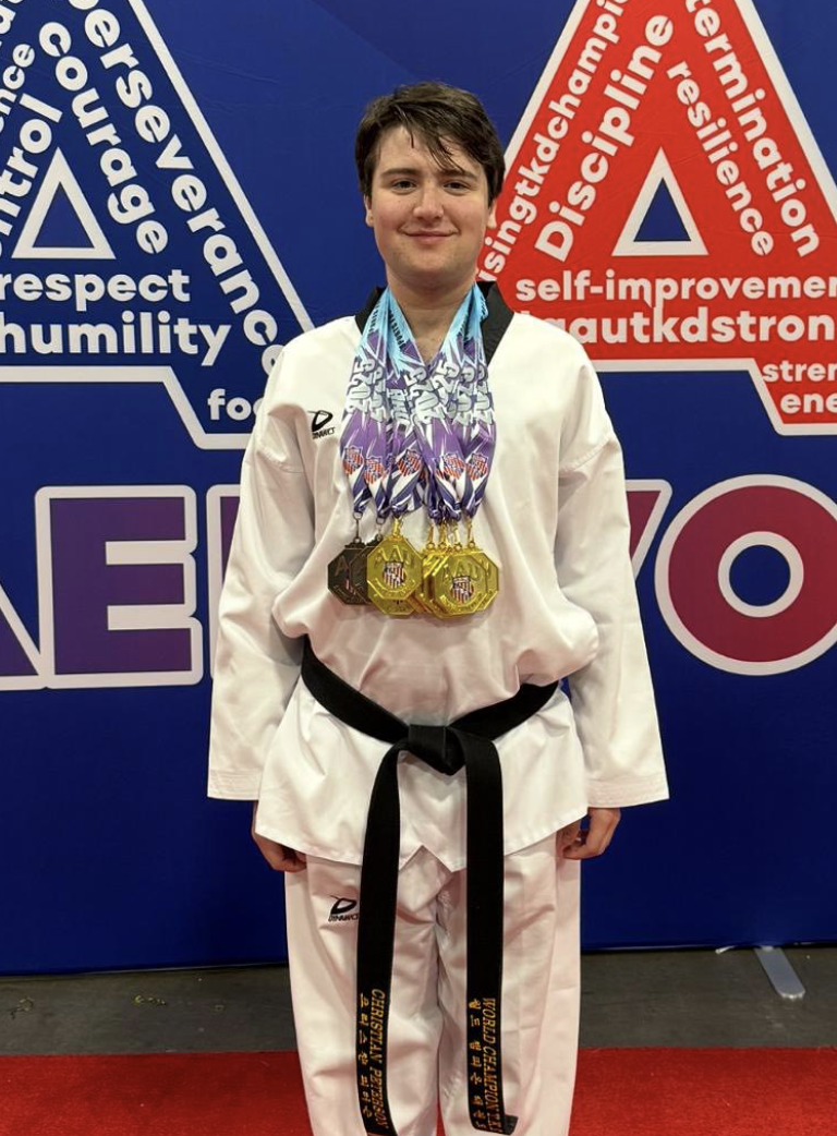 Adult black belt at Jeong's World Taekwondo Academy