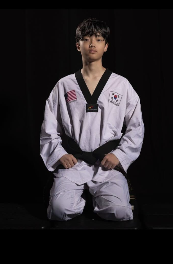 Child demonstrating Taekwondo at Jeong's World Taekwondo Academy