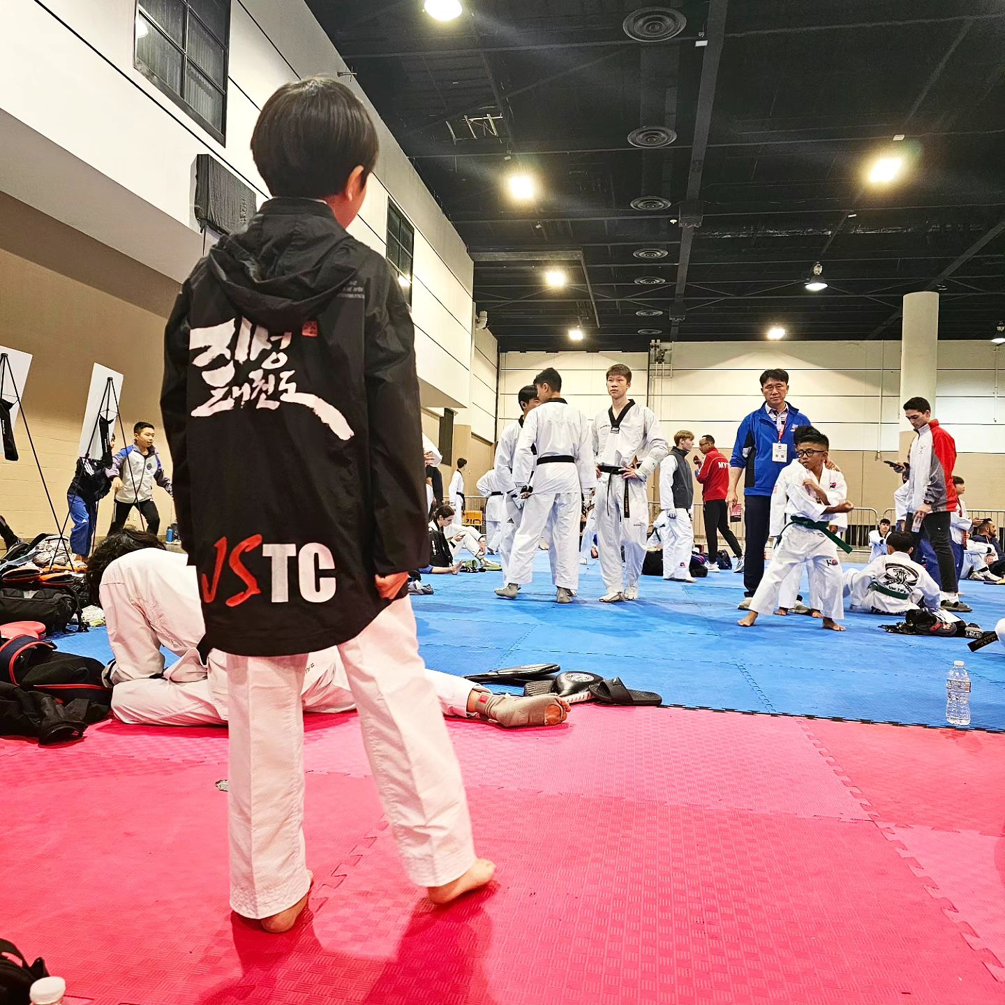 Tiger Tots students training at JS Taekwondo Center