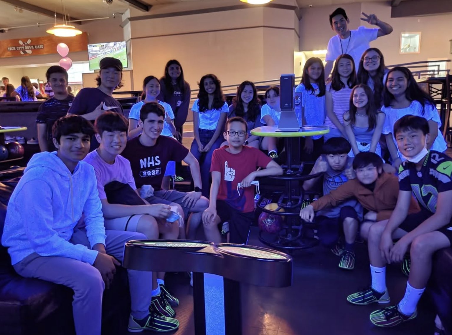 Students at a Parents Night Out event