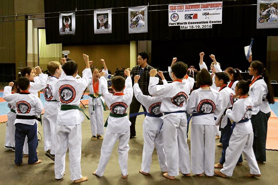 Taekwondo Master Teaching Students