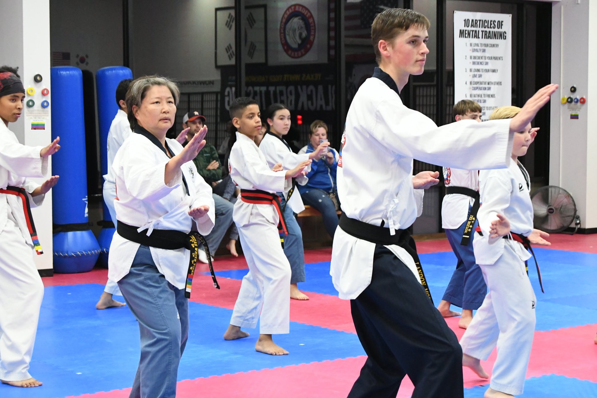 Family members training together