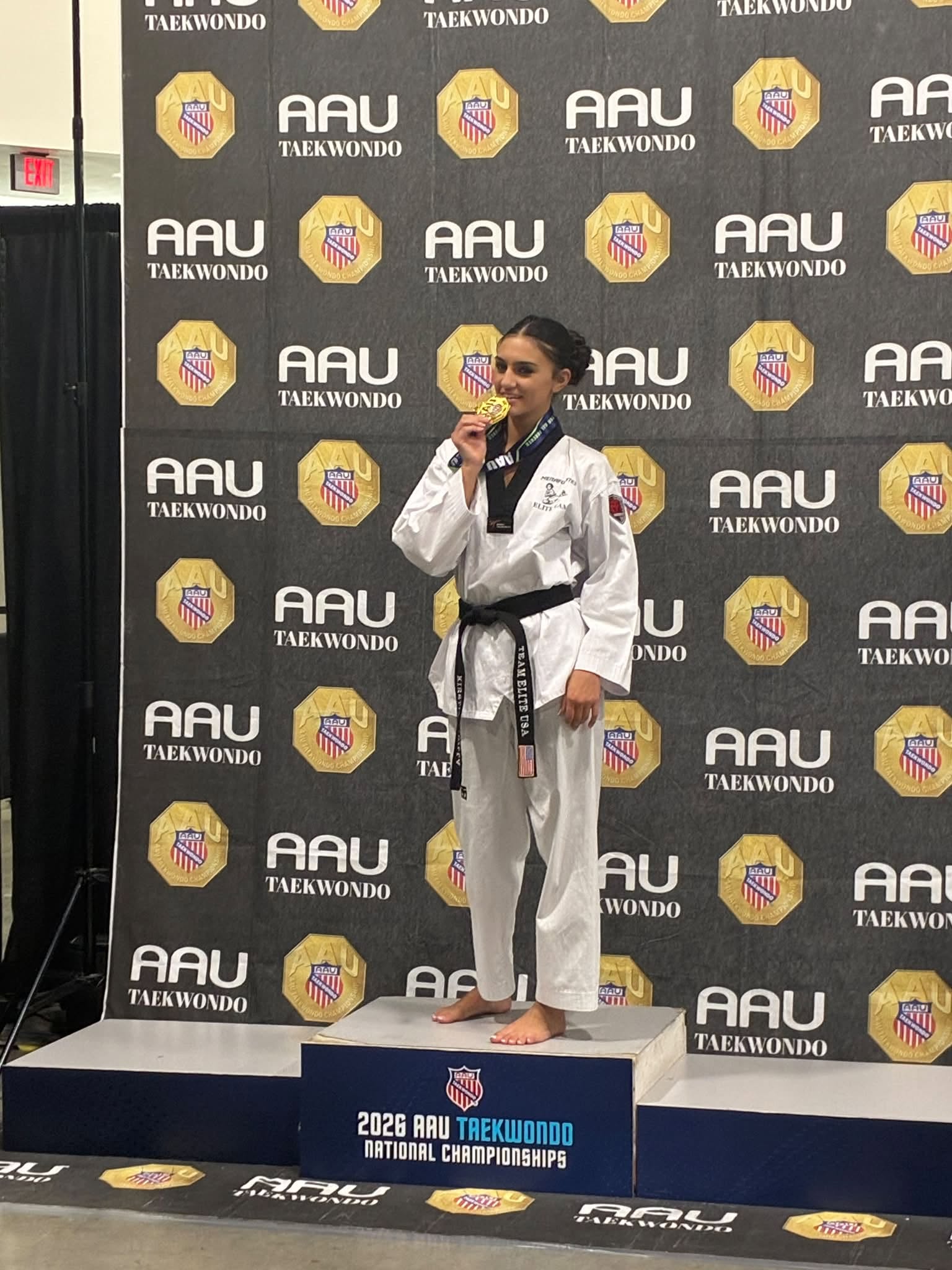 Medal ceremony at the 2026 AAU National Championships