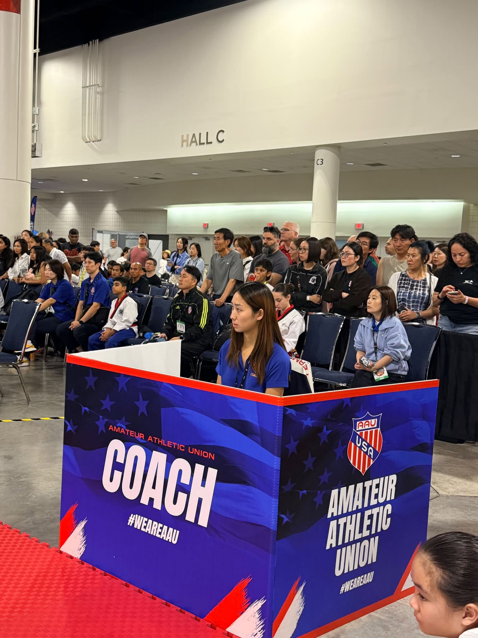 Coaching area at the 2026 AAU National Championships