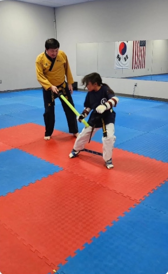 Competitive sparring training session