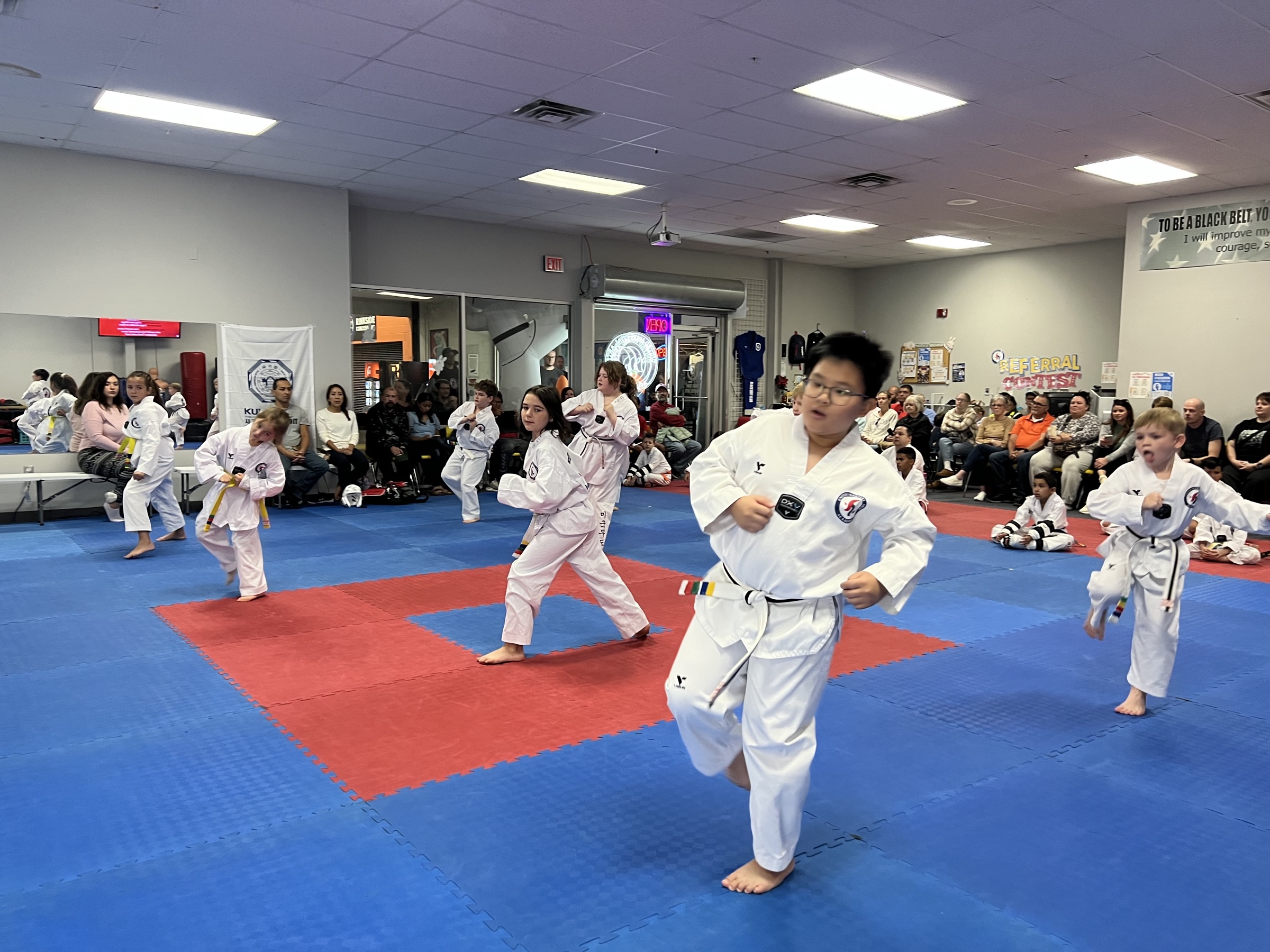 Advanced martial arts training session