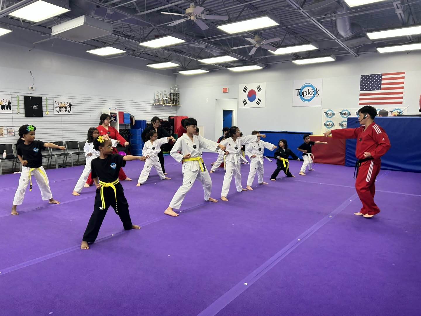 Kids developing strong character through martial arts