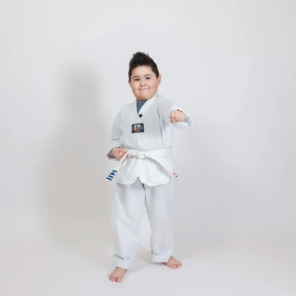 Student sword training demonstration