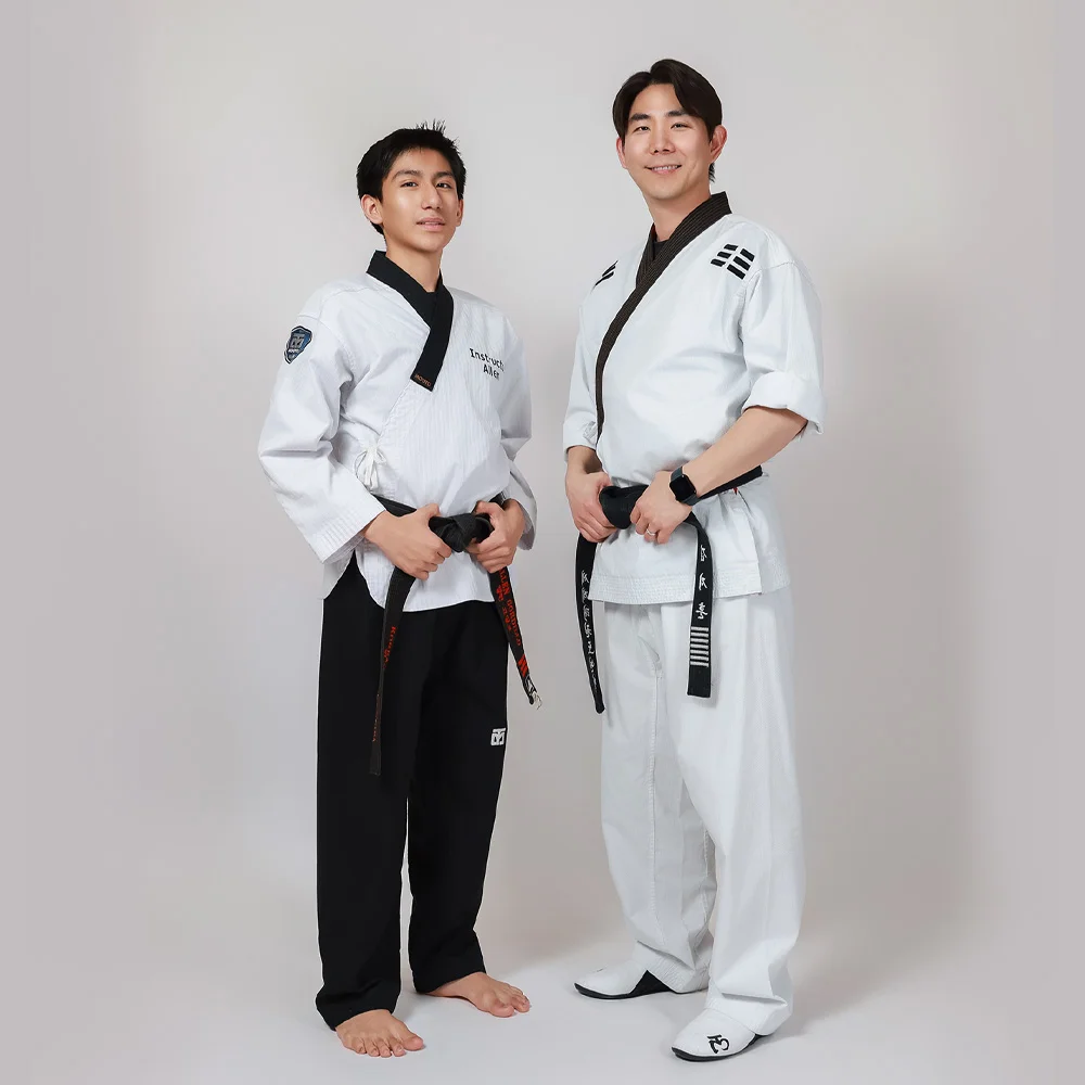 K Martial Arts instructor and student portrait