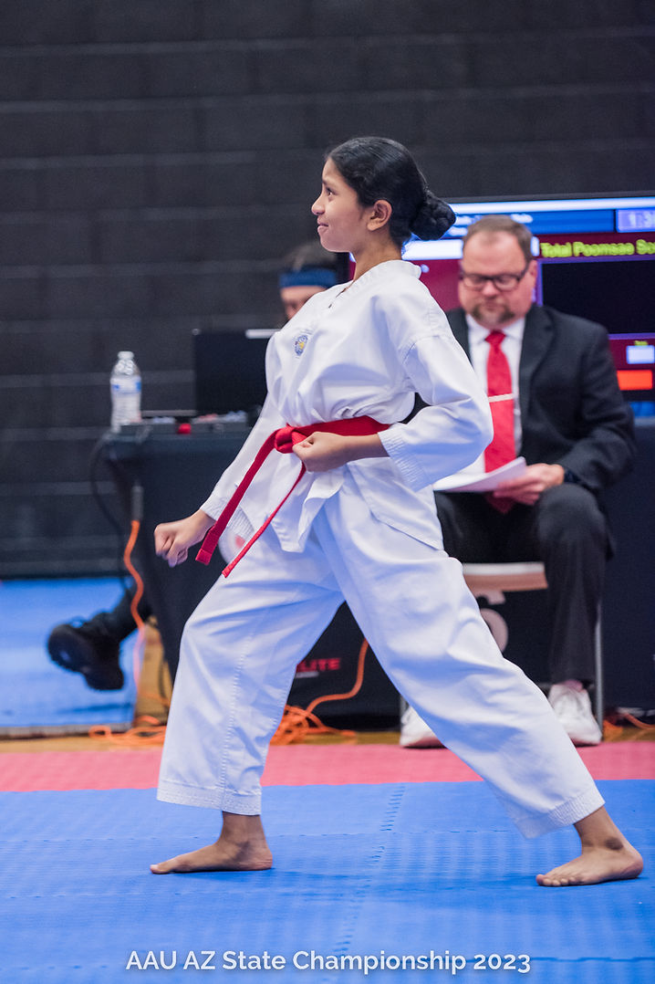 Taekwondo belt promotion ceremony