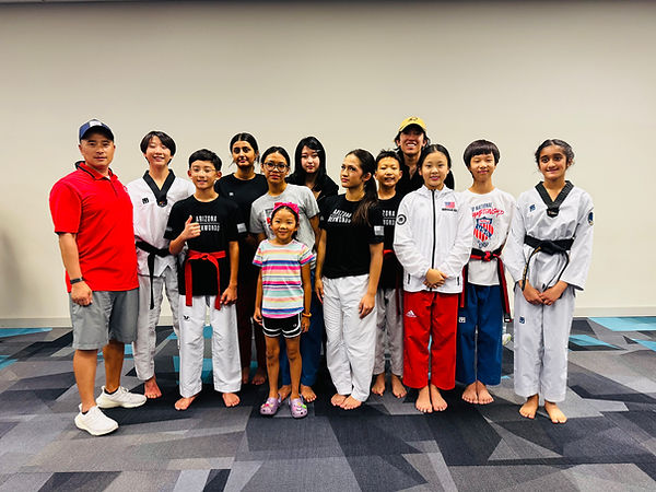 Taekwondo stance and form