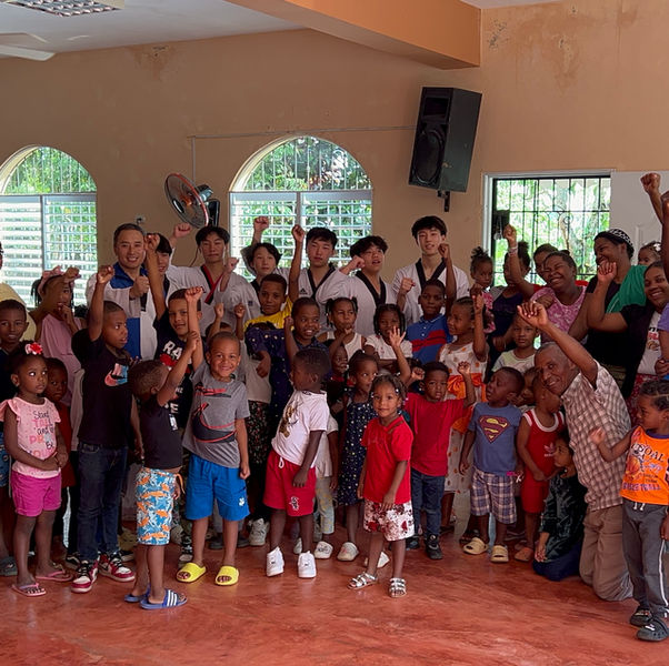 Young taekwondo student portrait