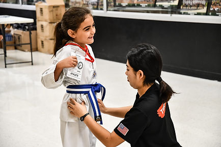 Taekwondo practice session