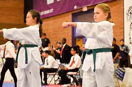 Taekwondo student confidence