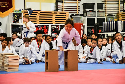 Taekwondo kids belt ceremony