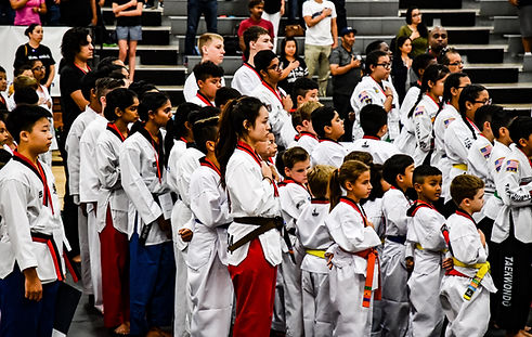 Taekwondo form practice