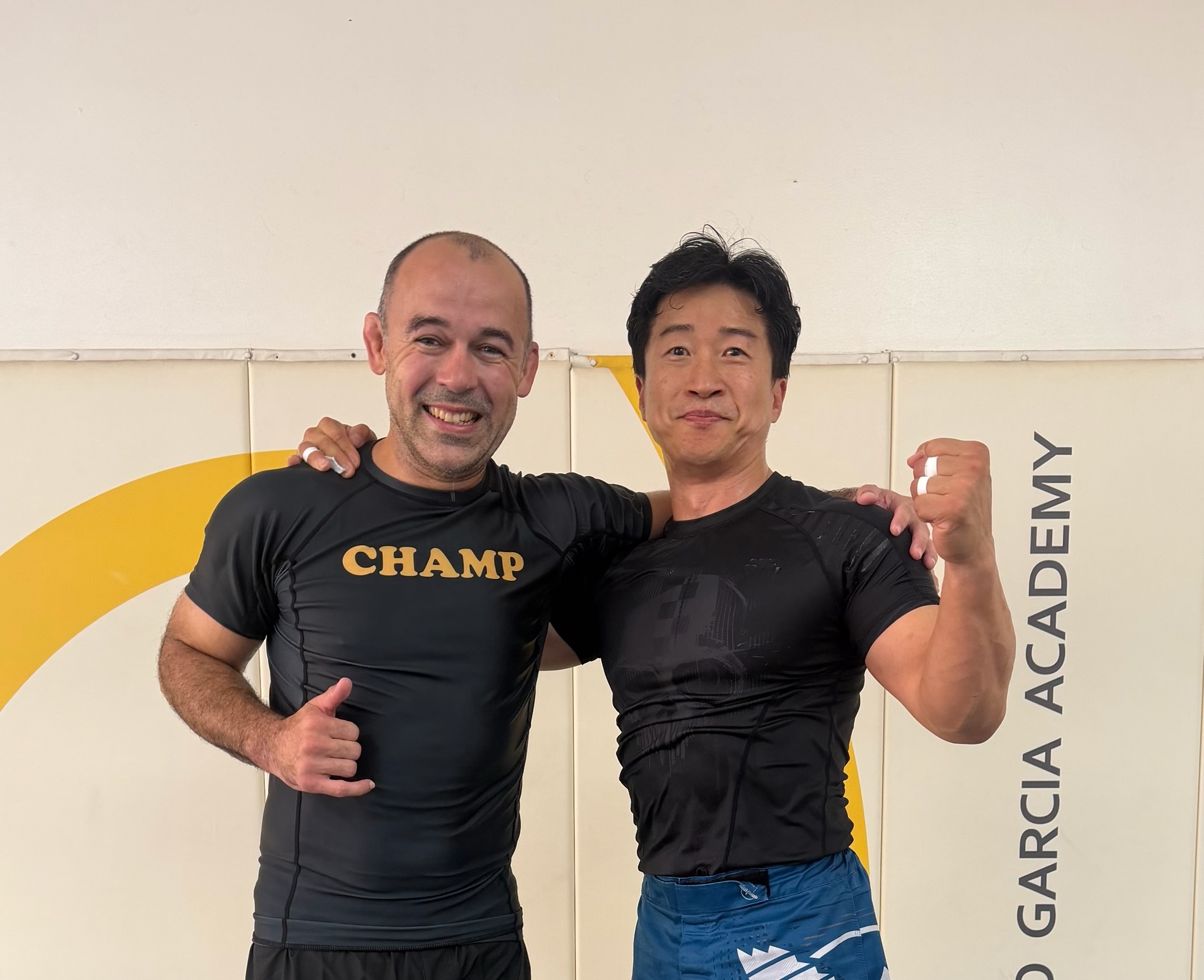 Grand Master K. Kim with BJJ legend Marcelo Garcia