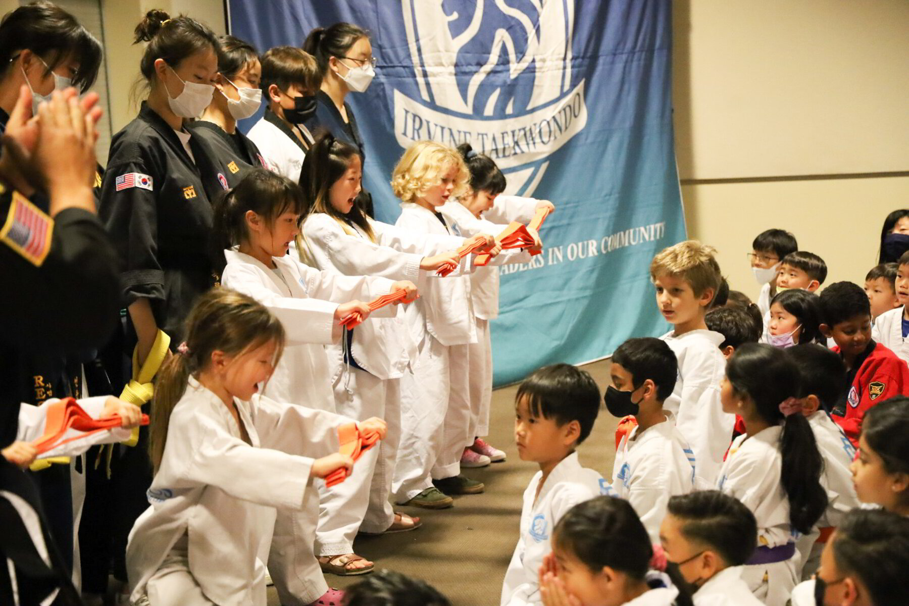 Regulus Taekwondo students