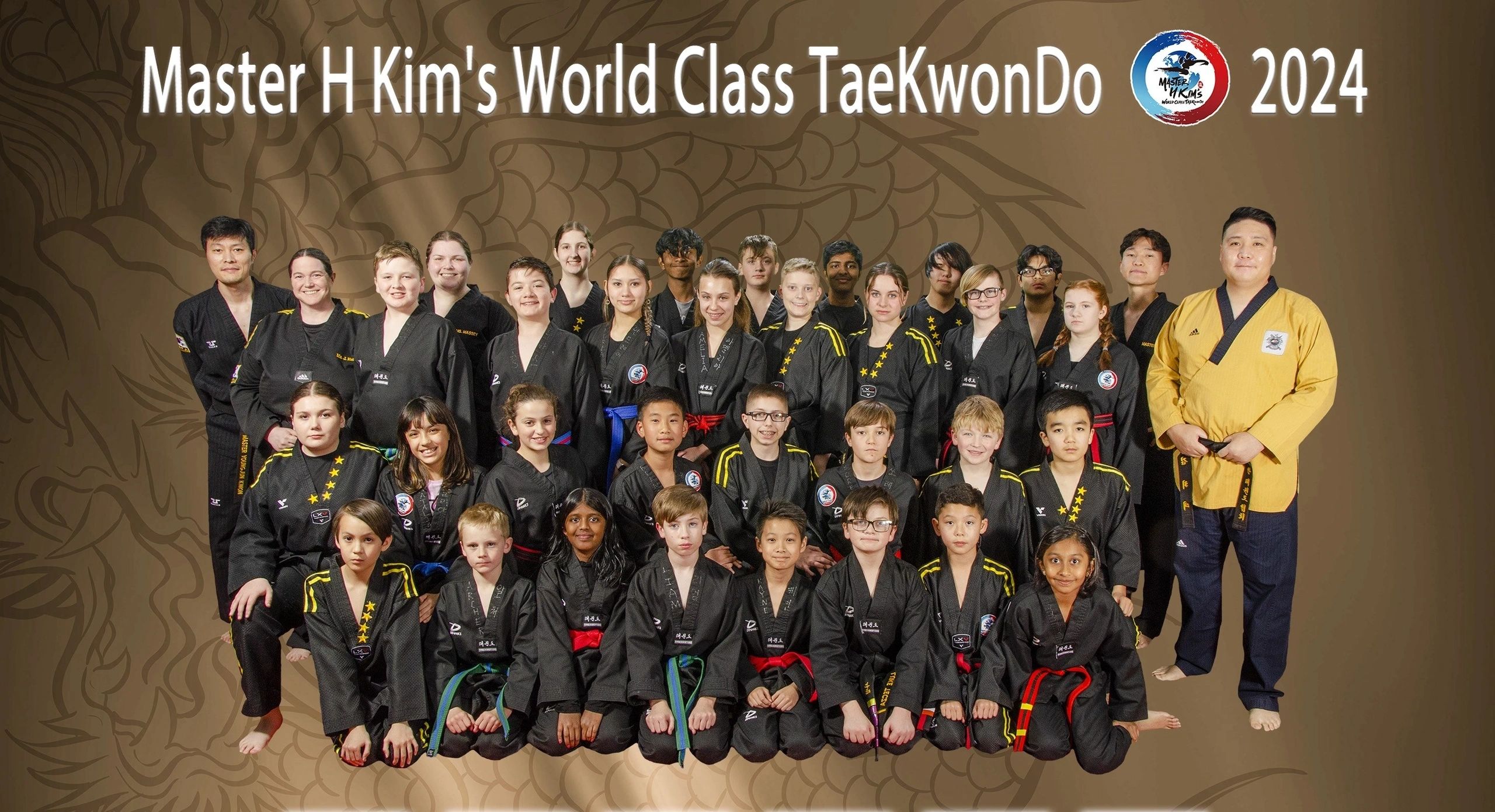 Taekwondo Master Teaching Students